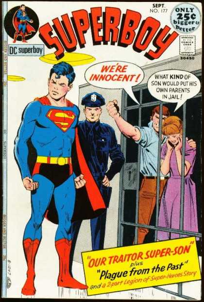 Superboy 177 - Jail - Policeman - Lights - Dress - Fist - Dick Giordano