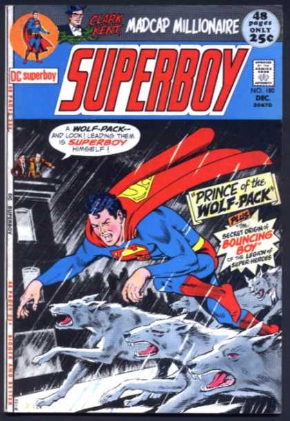 Superboy 180 - Wolves - Clark Kent - Bouncing Boy - Wolf - Rain - Curt Swan, Murphy Anderson