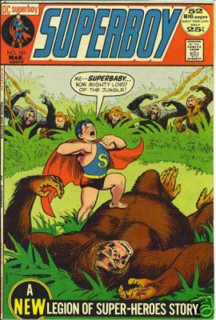 Superboy 183 - Superbaby - Jungle - Ape - Gorilla - Nick Cardy