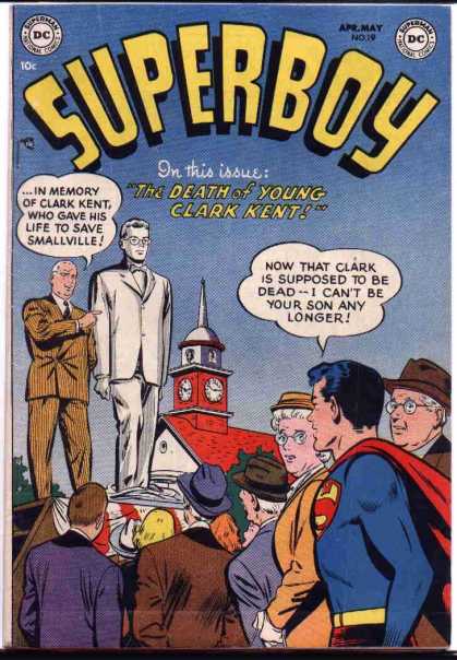 Superboy 19 - Statue - Clark Kent - Kevin Maguire, Tom Grummett