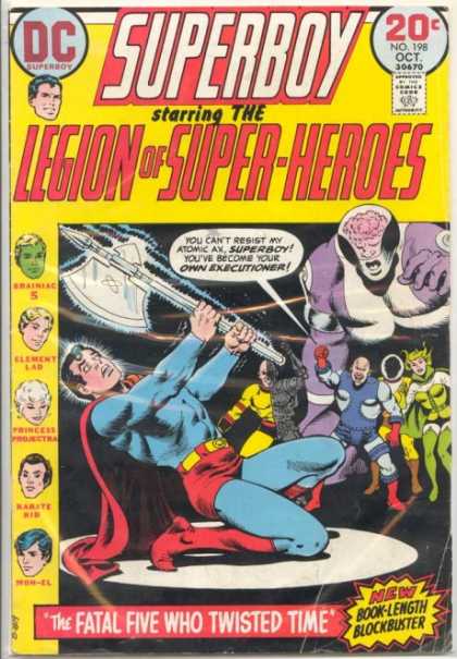 Superboy - Legion of Super-Heroes - Dc - October - Speech Bubble - The Fatal Five - Weapon - Nick Cardy