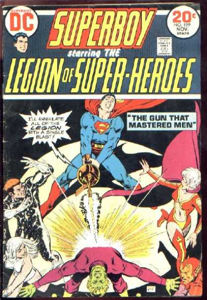 Superboy - Legion of Super-Heroes - Gun - Shot - Superman - Brainiac - Sentient - Dave Cockrum, Nick Cardy