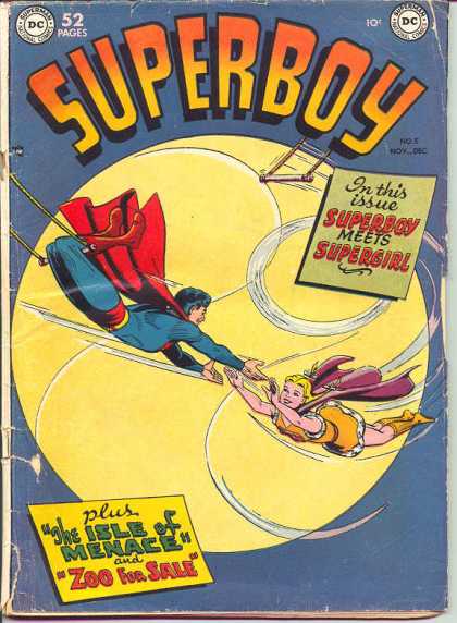 Superboy 5 - Supergirl - Trapeze - Zoo - The Isle Of Menace - Zoo For Sale - Kevin Maguire, Tom Grummett