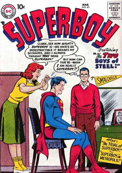 Superboy 63 - Clark Kent - Smallville - Lana Lang - Boys Of Steel - Haircut - Curt Swan, Tom Grummett
