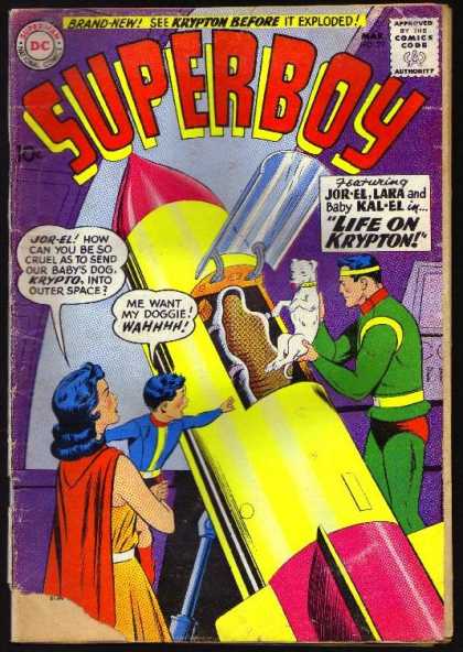 Superboy 79 - Dog - Krypto - Jorel - Lara - Kalel - Curt Swan, Tom Grummett