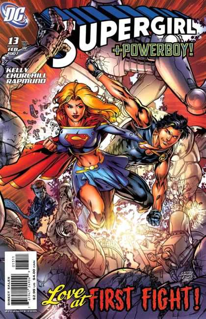Supergirl (2005) 13 - Powerboy - Love At First Fight - Robot - Man - Direct Sales - Rod Reis