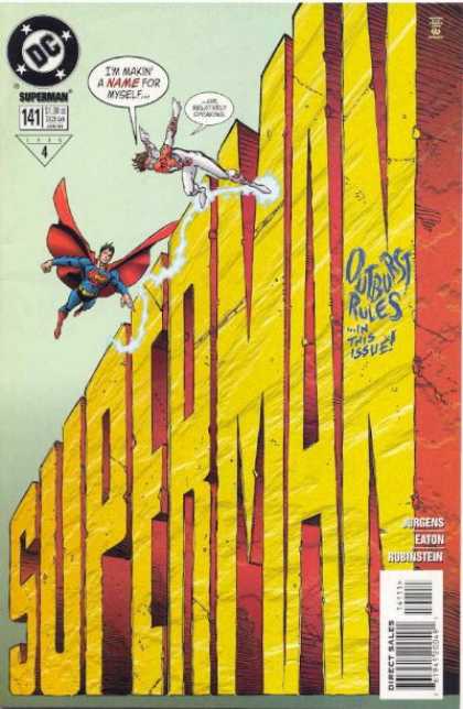 Superman (1987) 141 - Outburst - Flying Man - White Costume - White Gloves - Red Blue Costume