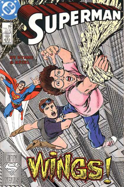 Superman (1987) 15 - Glasses - Flying - Wings - John Byrne