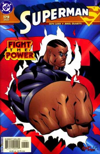 Superman (1987) 179 - Fist - Fight - Power - Black - Red - Ed McGuinness
