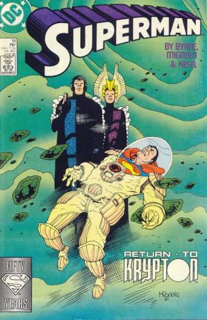 Superman (1987) 18 - Return To Krypton - Mike Mignola - Krypton - Rocks - Mike Mignola