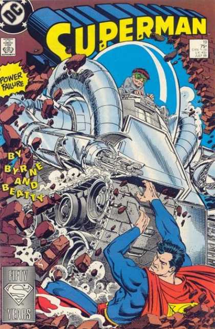 Superman (1987) 19 - Power Failure - Superman Crushed - Byrne - Beaty - Superman In Trouble - John Byrne