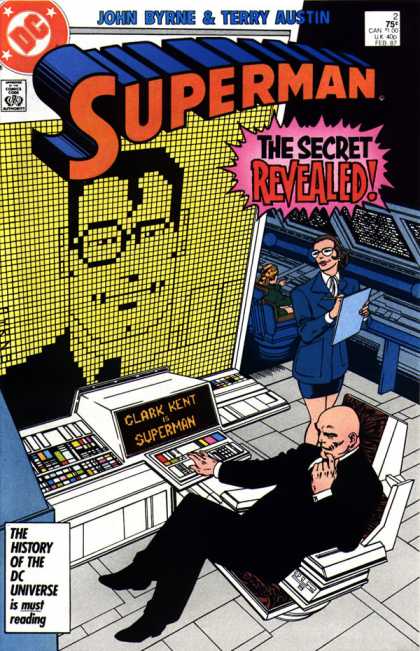 Superman (1987) 2 - Clark Kent - Computer - Lex Luthor - Glasses - John Byrne