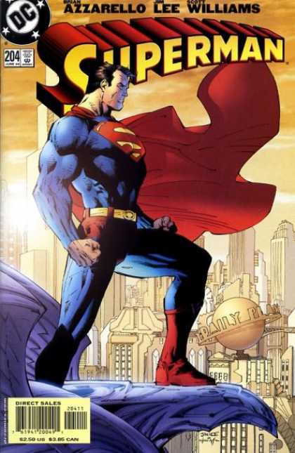 Superman (1987) 204 - Cape - Daily Planet - Metropolis - Dc - Superhero - Jim Lee