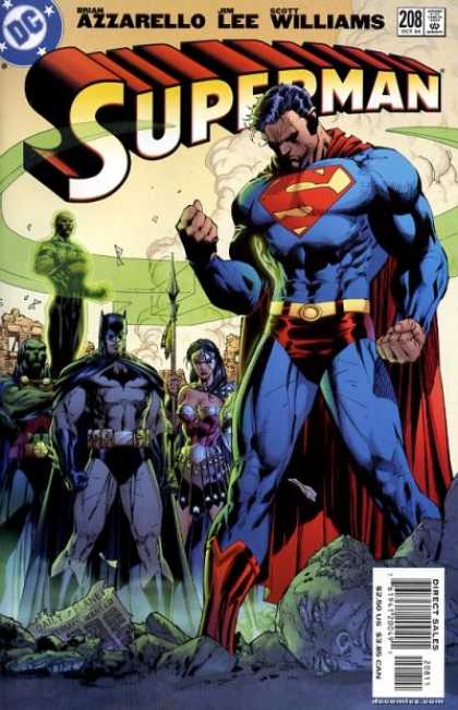 Superman (1987) 208 - Batman - Wonder Woman - Jim Lee