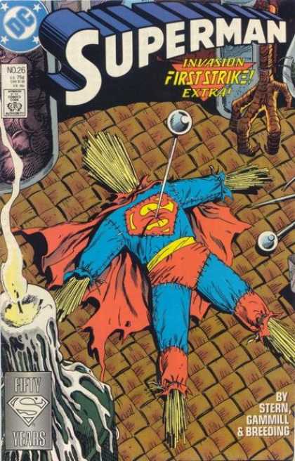 Superman (1987) 26 - Pin - Voodoo - Candle - Straw - Claw - Kerry Gammill