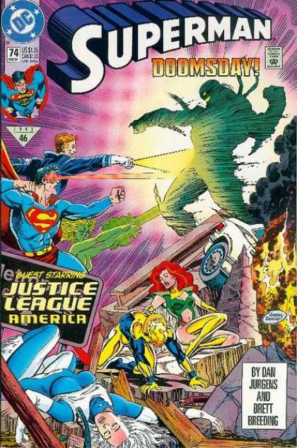 Superman (1987) 74 - Doomsday - Dan Jurgens - Brett Breeding - Justice League - Dc Comics - Dan Jurgens