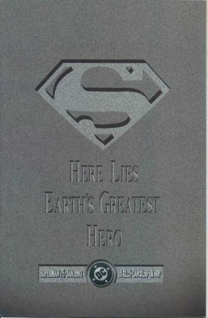 Superman (1987) 75 - Gravestone - Epitaph - Dan Jurgens