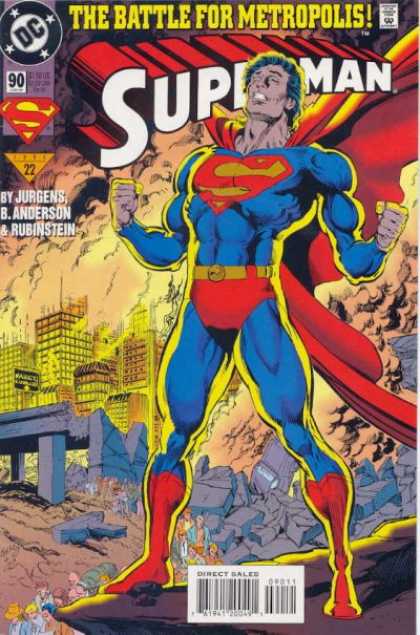 Superman (1987) 90 - Battle For Metropolis - Jurgens - Anderson - Rubinstein - Metropolis - Dan Jurgens, Josef Rubinstein