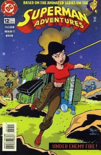 Superman Adventures 12 - Woman - Case - Firing - Smoke - War - Bret Blevins, Terry Austin