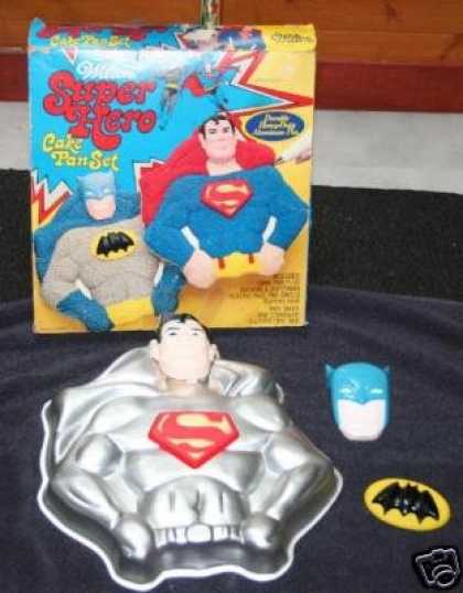 Superman Books - Wilton Super Hero Cake Pan Set (Superman & Batman)