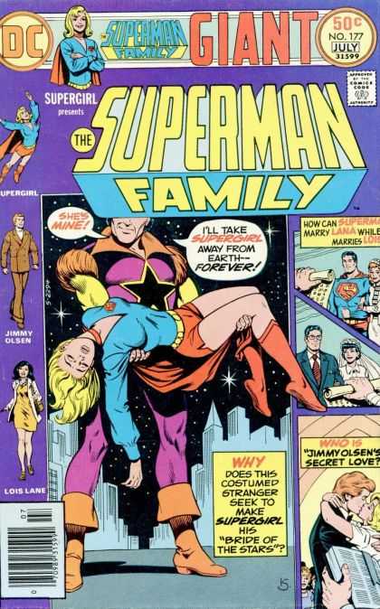 Superman Family 177 - Supergirl - Jimmy Olsen - Lois Lane - Stars - Buildings