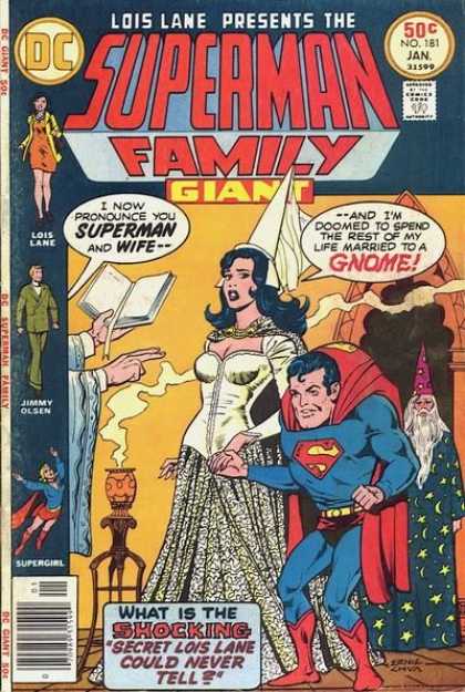 Superman Family 181 - Gnome - Wizard - Marriage - Magic - Secret