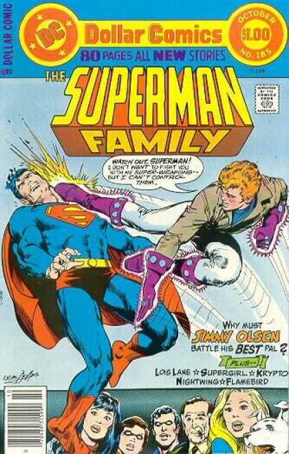 Superman Family 185 - Dollar Comic - Battle - Superman - Costume - Comics Code - Neal Adams