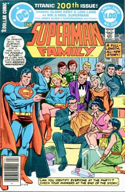 Superman Family 200 - Clark Kent - Lois Lane - Superwoman - Jimmy Olsen - Titanic 200th Issue - Dick Giordano, Ross Andru