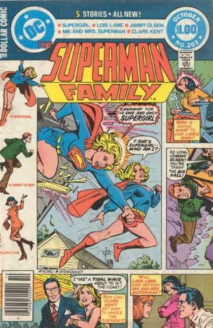 Superman Family 203 - Superman - Clark Kent - Woman - Man - Fly - Dick Giordano, Ross Andru