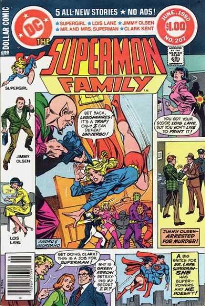 Superman Family 207 - Jimmy Olsen - Lois Lane - Legionnaires - Universo - Supergirl - Dick Giordano, Ross Andru
