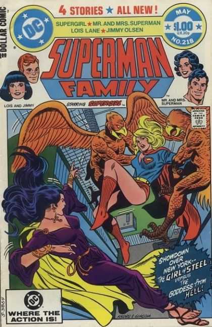 Superman Family 218 - Dc - May - Supergirl - Lois Lane - Jimmy Olsen - Ross Andru