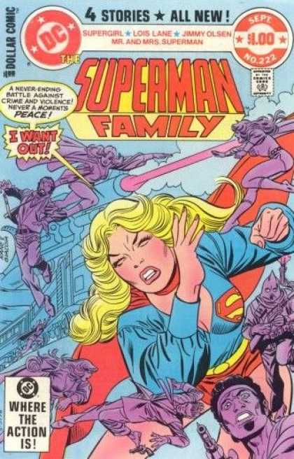 Superman Family 222 - 4 Stories - All New - Dollar Comic - Superwoman - Where The Action Is