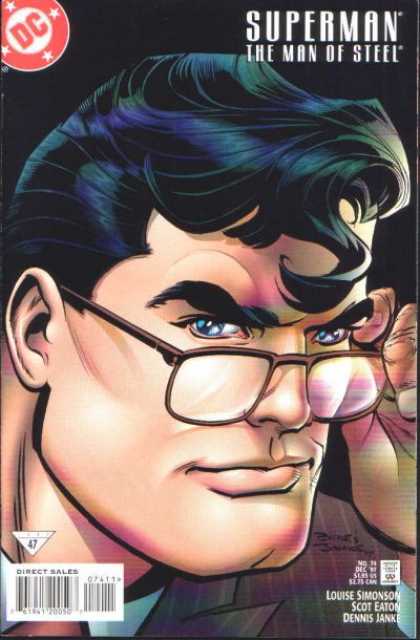 Superman: Man of Steel 74 - Krypton - Glasses - Blue Eyes - Diamond Comics - The Kryptonian Angel