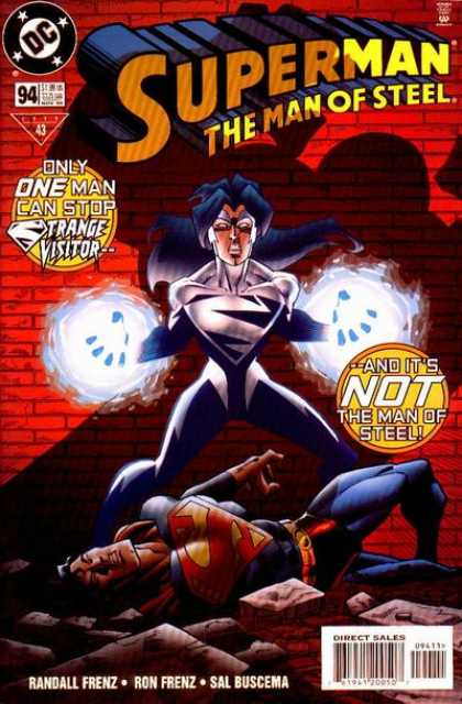 Superman: Man of Steel 94 - Only One Man Can Stop Strange Visitor - And Its Not The Man Of Steel - Randall Frenz - Ron Frenz - Sal Buscema