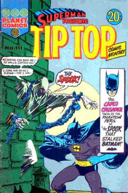 Superman Presents Tip Top 111 - Batman - Wall - Spook - Hand - Chains