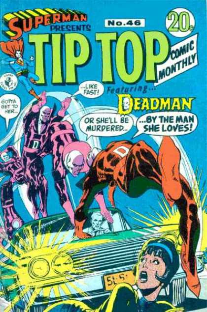 Superman Presents Tip Top 46 - Daredevil - Flipping - Car - Lights - Tip Top
