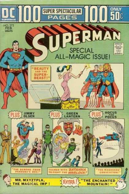 Superman 272 - Superman - Magic - Green Lantern - Hocus Pocus - Wand - Nick Cardy
