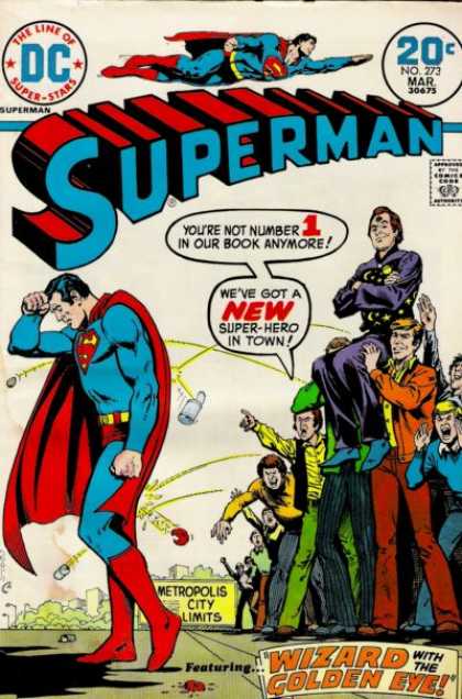 Superman 273 - Wizard - Golden Eye - Super Hero - Metropolis - Cans - Nick Cardy