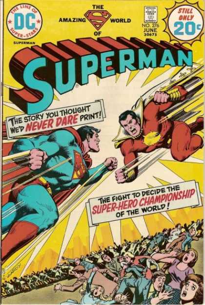 Superman 276 - Dc Comics - Superhero Championship - The Amazing World Of - June No 276 - White Cape - Nick Cardy