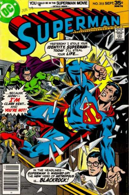 Superman 315 - Dc - Clark Kent - Blackrock - Identity - September