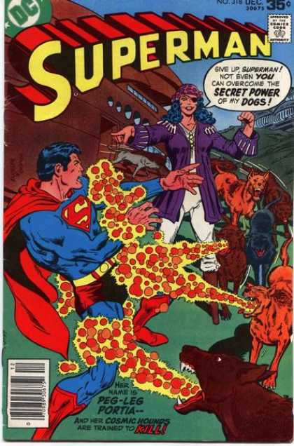 Superman 318 - Peg-leg Porta - Pirate - Eye Patch - Secret Power - Dogs - Bob Oksner, Richard Buckler