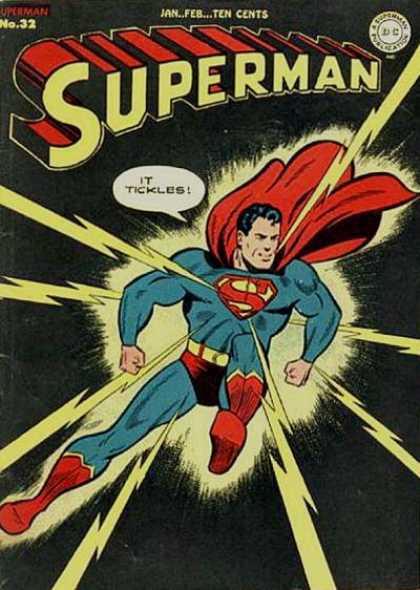 Superman 32 - Ten Cents - It Tickles - Lightning - Dc - Cape