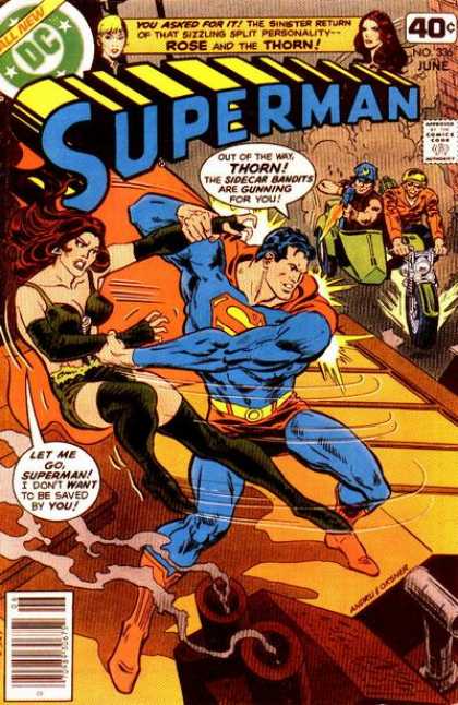 Superman 336 - Thorn - Sidecar - Bandits - Machine Gun - Rose - Dick Giordano, Ross Andru