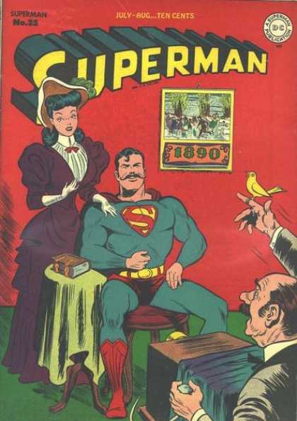 Superman 35 - Victorian Dress - Mustache - Vintage Photo - Camera - Photographer - George Roussos