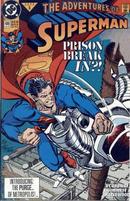 Superman 486 - Adventures - Prison Break - Robot - Super-hero - Pipe