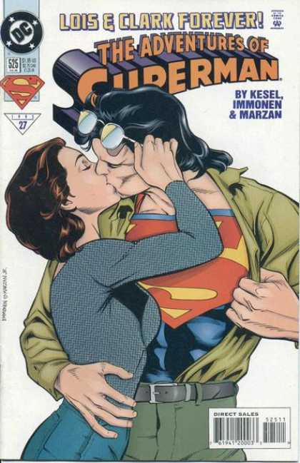 Superman 525 - Lois Lane - Clark Kent - Kissing - Eyeglasses - Belt