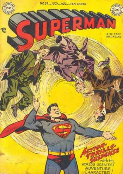 Superman 59 - Superman - Dc Comics - Villians - Yellow Cover - No 59