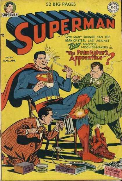 Superman 69 - Pranksters - Apprentice - Coffee - Donut - Flower