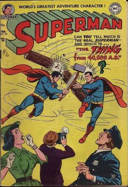 Superman 87 - Dc - 10 Cents - Question Mark - Camera - Log