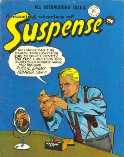 Suspense 217 - The Fly - Mirror - Mask - Thomas Troy - Makeup Kit